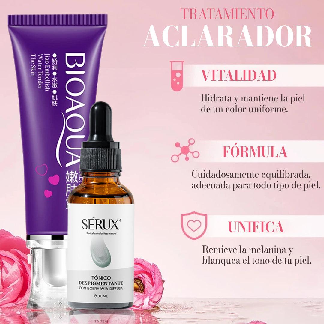 Aclarante Intimo Bioaqua + Sérux Rejuvenecedor Gratis
