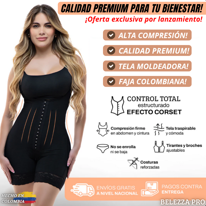 Body Perfect / Faja Colombiana Premium con Alta Compresión + Ebook